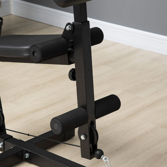 HomCom Fitness Station Многофункционален Уред за Фитнес с Тежести