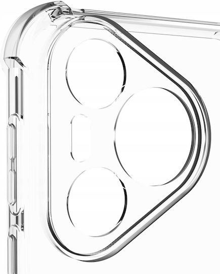 Spacecase Anti-shock Back Cover Σιλικόνης 1mm με Λουράκι Διάφανο (Huawei Pura 70)