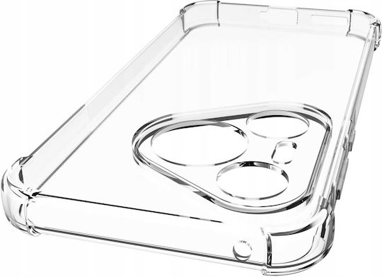 Spacecase Anti-shock Back Cover Σιλικόνης 1mm με Λουράκι Διάφανο (Huawei Pura 70)