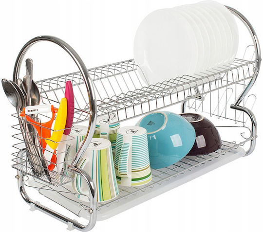 Verk Group Metallic Silver Sink Strainer 55x24x37.5cm