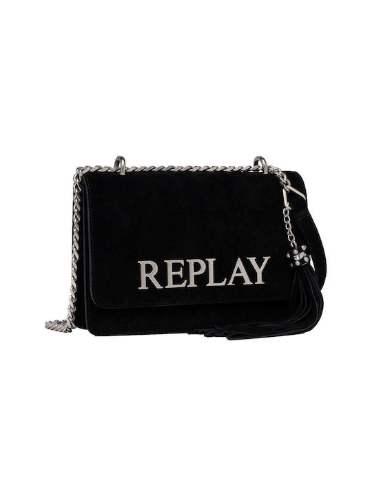 Replay Damen Tasche Schulter Schwarz