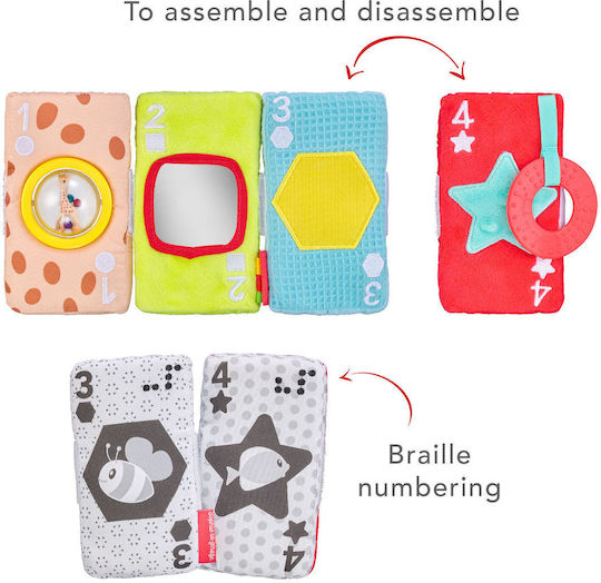 Sophie La Girafe Baby Activity Card Game Made of Fabric for 3+ Months