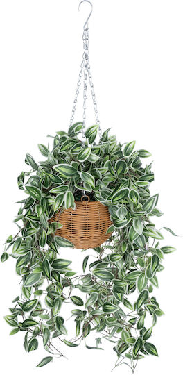 Globostar? Artificial Garden Golden Bell Willow Hanging Plant 20627 Τεχνητό Κρεμαστό Διακοσμητικό Φυτό Ιτίας Y50cm