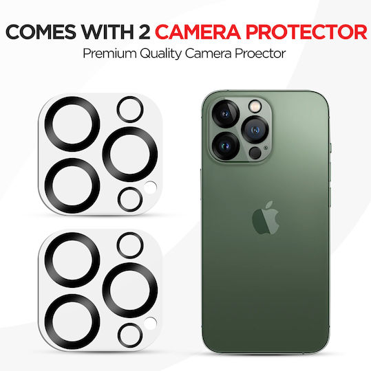 Amdetech iPro+ Kameraschutz Gehärtetes Glas Transparent für das iPhone 13 Pro / 13 Pro Max