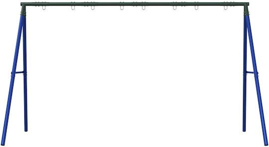 vidaXL Κούνια Κρεμαστή Μεταλλική Σκελετός 185x185x185εκ. Μπλε