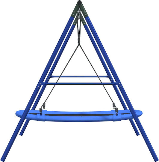 vidaXL Metal Hanging Swing Nest 185x185x185cm Blue