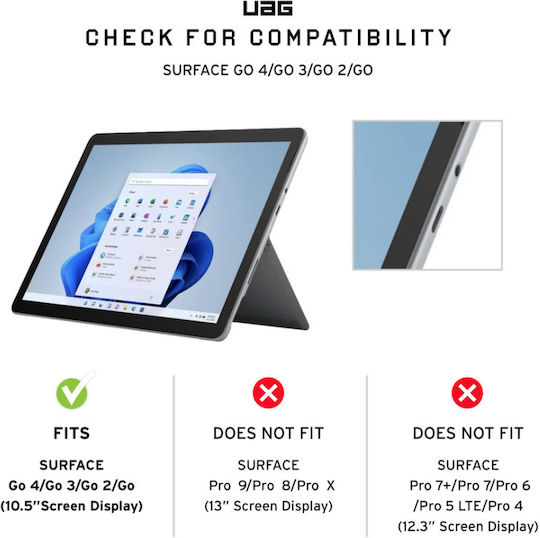 UAG 0.3mm Tempered Glass (MS Surface Go, GO 2, GO 3 și GO 4)