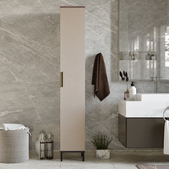 ArteLibre Chelsfield Badezimmersäule Boden H29.5xB29.5xH183.6cm Braun