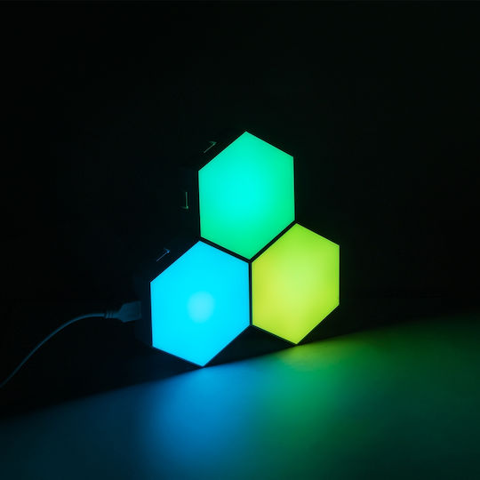 GloboStar Decorative Lamp Hexagon Multicolour