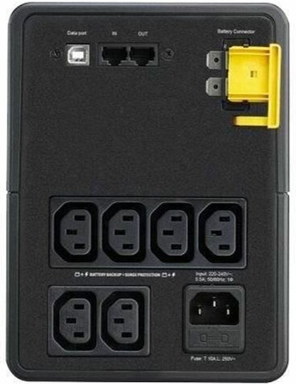 APC Back-UPS 1600VA French Line-Interactive 900W με 6 IEC Πρίζες