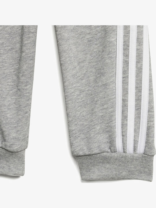 Kids Sweatpants Set Gray 3pcs Essentials 3-Stripes