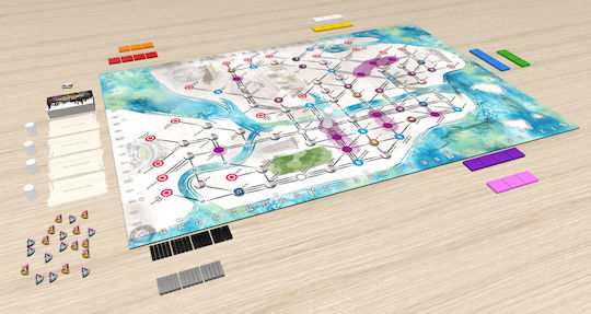 Joc de Societate On The Underground Paris/New York pentru 2-5 Jucători 14+ Ani LDR2224000 (EN) Ludi Creations