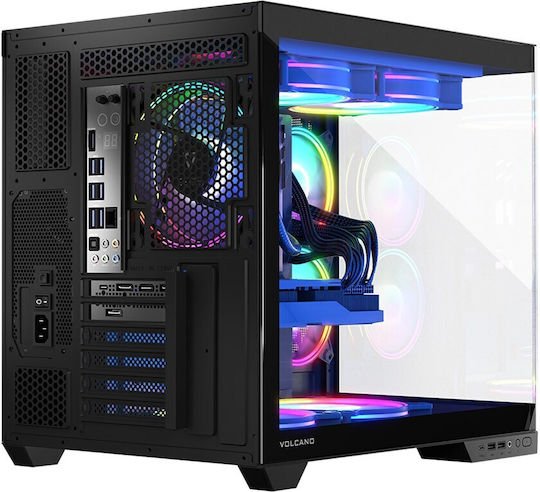 Modecom Panorama ARGB 3F Gaming Middle Tower Carcasă Calculator cu Fereastră Laterală Negru