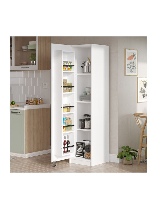Colney Floor Cabinet White 41.7x44.3x176.4cm