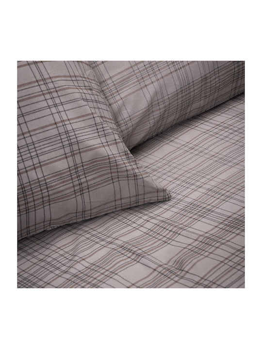 Beauty Home Espresso Αrt 12077 Coverlet Single from Percale Embrime 160x240cm