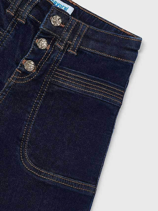 Kinder Schlaghose Jeans Marineblau