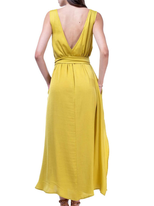Moutaki Φόρεμα Κίτρινο