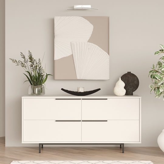 Bufet Cartmel Alb 160x44.5x74.3cm