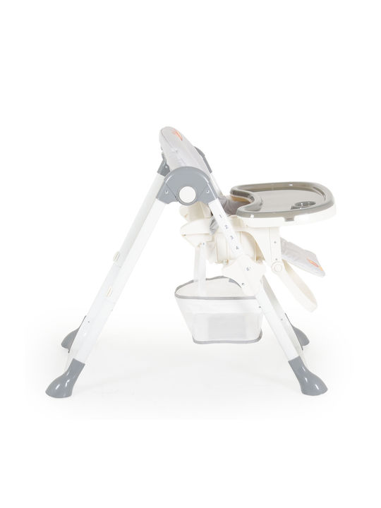 Moni Hunny Bear Foldable Baby Highchair with Adjustable Height Gray