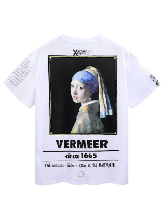 Veryrare Girl With A Pearl T-shirt Weiß Baumwolle