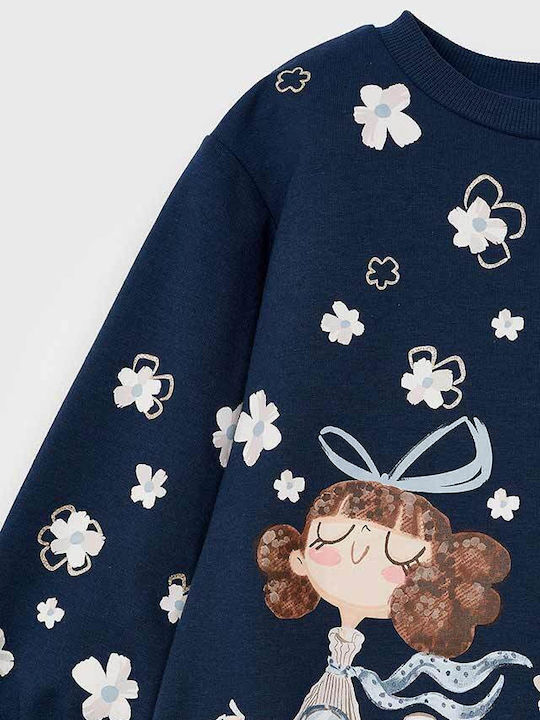 Children's Dress Sweatshirt Long Sleeve Blue