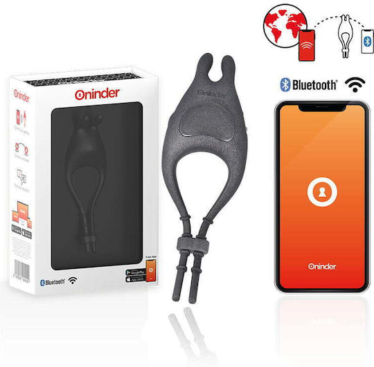 Oninder Mini Κλειτοριδικός Δονητής με Απομακρυσμένο Έλεγχο Μαύρος