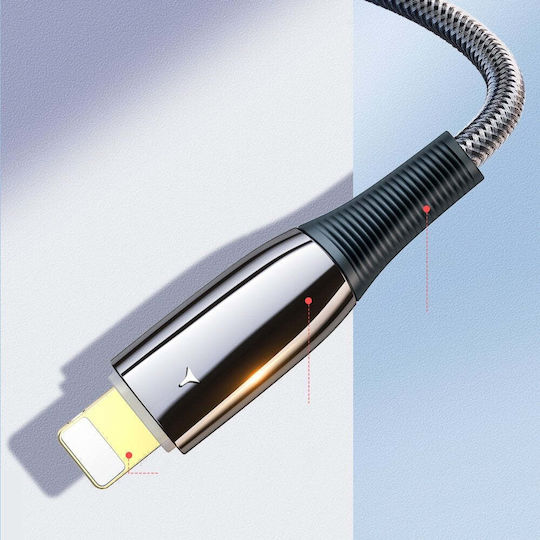 Dux Ducis K-IV LED / Braided la Cablu Lightning 18W Negru 1.2m