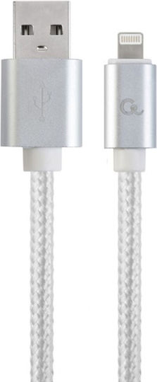 Cablexpert CCB-mUSB2B-AMLM-6-S Geflochten USB-A zu Lightning Kabel Silber 1.8m (CCB-MUSB2B-AMLM-6-S)