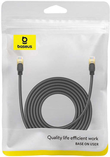 Baseus Директно Свързване На Мед Кат.8 (40Gbps) Мрежов Кабел Ethernet 5м Черен