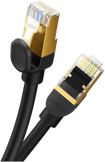 Baseus Директно Свързване На Мед Кат.8 (40Gbps) Мрежов Кабел Ethernet 5м Черен