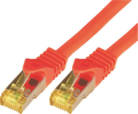 MCAB S/FTP Cat.7 Ethernet Network Cable 5m Red 1pcs