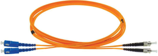 Optical Fiber Cable ST-SC 3m Orange