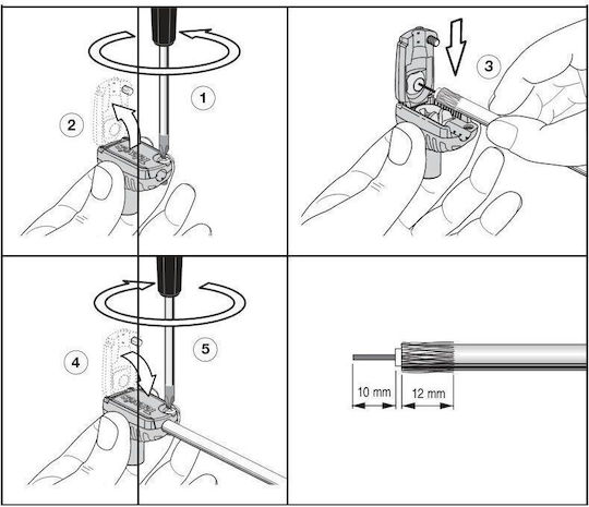 Televes Βύσμα Coaxial male 10τμχ Ασημί (413210)