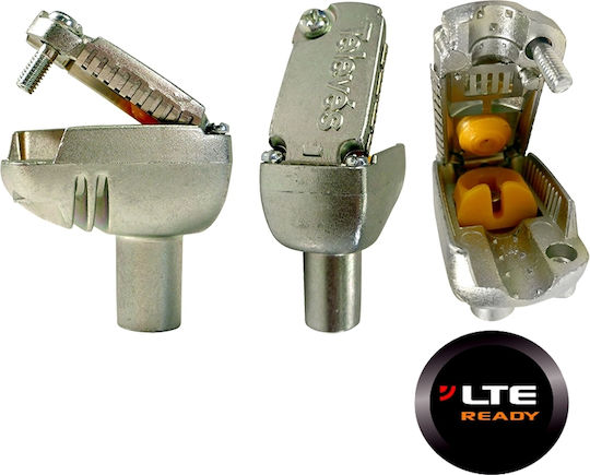 Televes Βύσμα Coaxial male 10τμχ Ασημί (413210)
