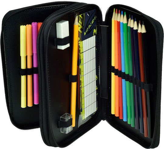 Gim Nerf Pencil Case Full with 2 Compartments Blue