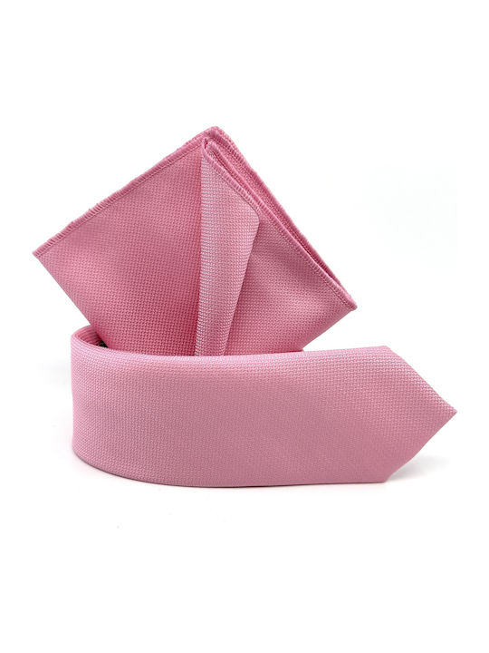 Ροζ Μονόχρωμο Μαντήλι Τσέπης 26*26cm Γαζί L-047-h-23