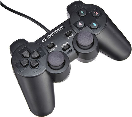Esperanza Warrior Ενσύρματο Gamepad για PC Μαύρο