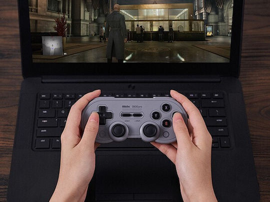 8Bitdo SN30 Pro Hall Edition Wireless Gamepad with Hall Effect Sticks for Switch Gray