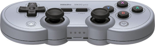 8Bitdo SN30 Pro Hall Edition Wireless Gamepad with Hall Effect Sticks for Switch Gray