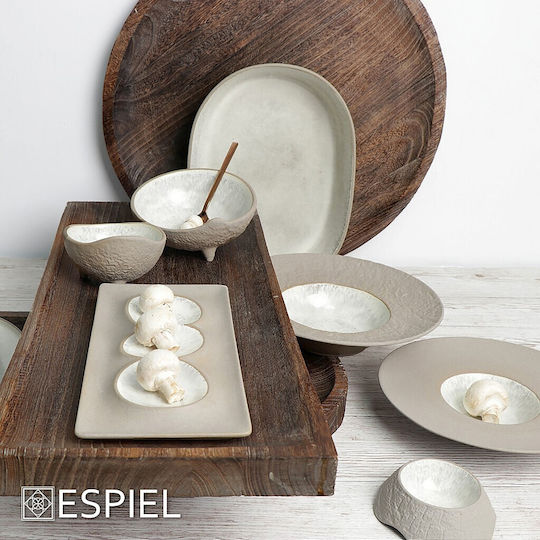 Espiel Spirit Πιάτο Βαθύ Κεραμικό Μπεζ με Διάμετρο 15.3cm
