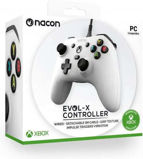 Nacon Gamepad Cu Fir Entry Level Pentru Xbox Series Alb