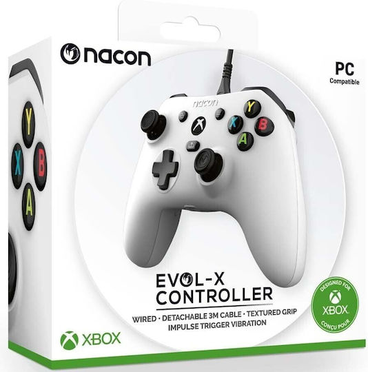 Nacon Gamepad Cu Fir Entry Level Pentru Xbox Series Alb