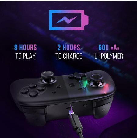 Oniverse ONICTR1-SWI-BLK Gamepad Wireless Pentru Switch Negru