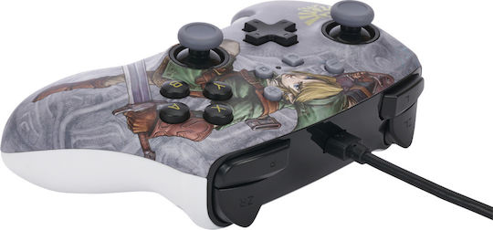 PowerA Valiant Link Ενσύρματο Gamepad για Switch Γκρι