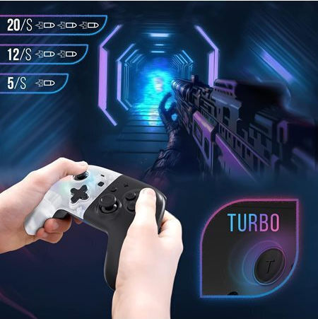 Oniverse ONICTR1-SWI-WHT Ασύρματο Gamepad για Switch Πολύχρωμο