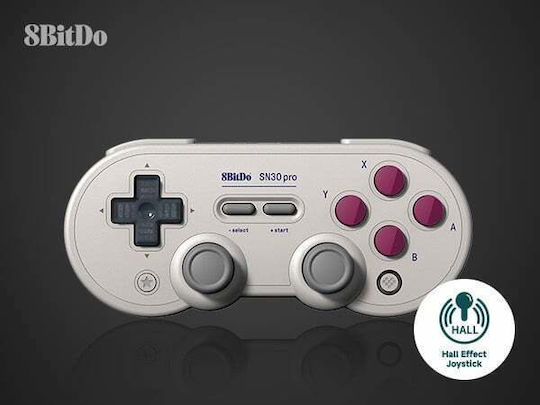 8Bitdo SN30 Pro Hall Edition Ασύρματο Gamepad με Hall Effect Sticks για Android / PC / Switch G Classic