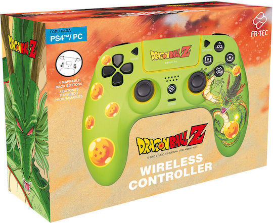 FR-TEC Dragon Ball Ασύρματο Gamepad για PC / PS4 Πράσινο