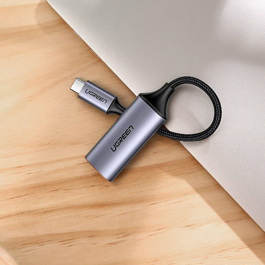 Ugreen Конвертор USB-C мъжки към HDMI женски Черен 1бр 70444