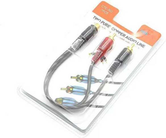 CTC-300 Μετατροπέας RCA female σε RCA 2x male
