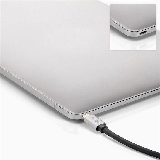 Goobay Μετατροπέας USB-C male σε DisplayPort female Γκρι 1τμχ 60195